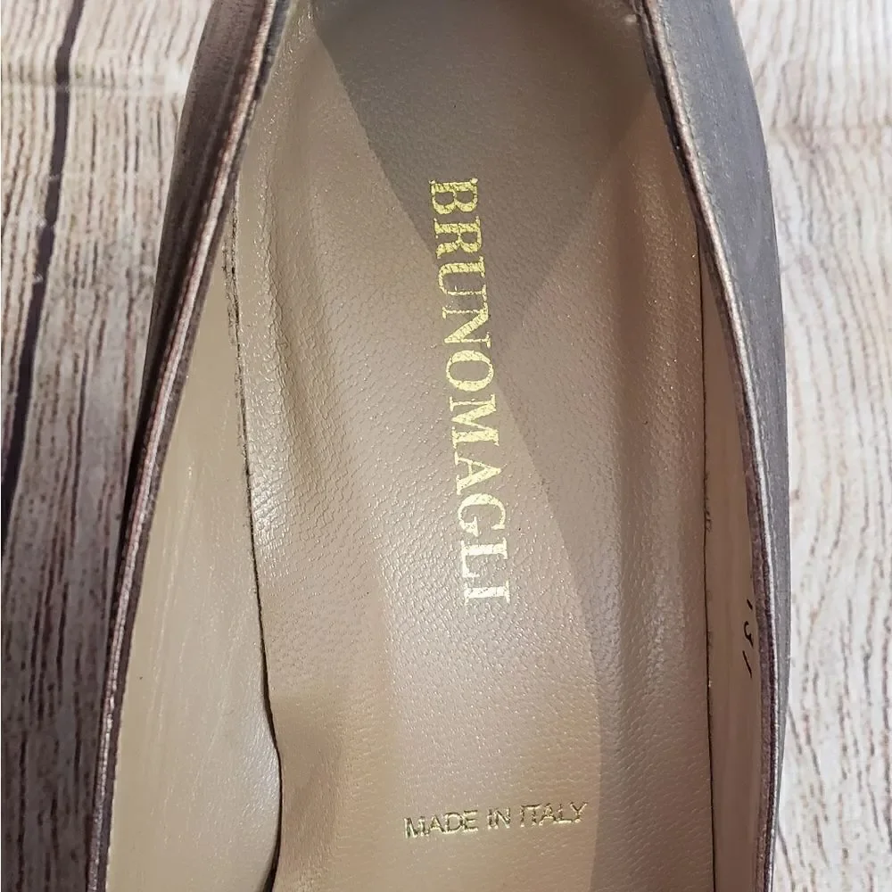BrunoMagli Metallic Wedges